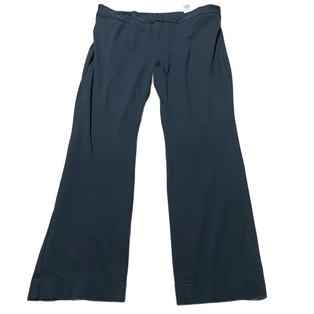 NYDJ Women's Wide Leg Trousers Plus Size 18 Dark Blue Work Office Casual Navy